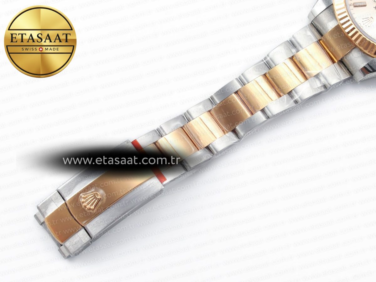 Rolex DateJust 41 126331 Clean 904L SS/RG 1:1 Best Edition Champagne Dial on Oyster Bracelet VR3235 - Görsel 27