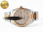 Rolex DateJust 41 126331 Clean 904L SS/RG 1:1 Best Edition Champagne Dial on Oyster Bracelet VR3235 - Görsel 9