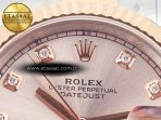 Rolex DateJust 41 126331 Clean 904L SS/RG 1:1 Best Edition Rose Gold Diamond Dial on Oyster Bracelet VR3235 - Görsel 11