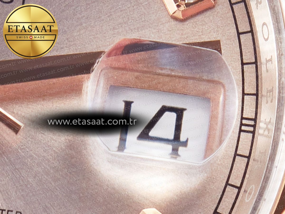 Rolex DateJust 41 126331 Clean 904L SS/RG 1:1 Best Edition Rose Gold Diamond Dial on Oyster Bracelet VR3235 - Görsel 12