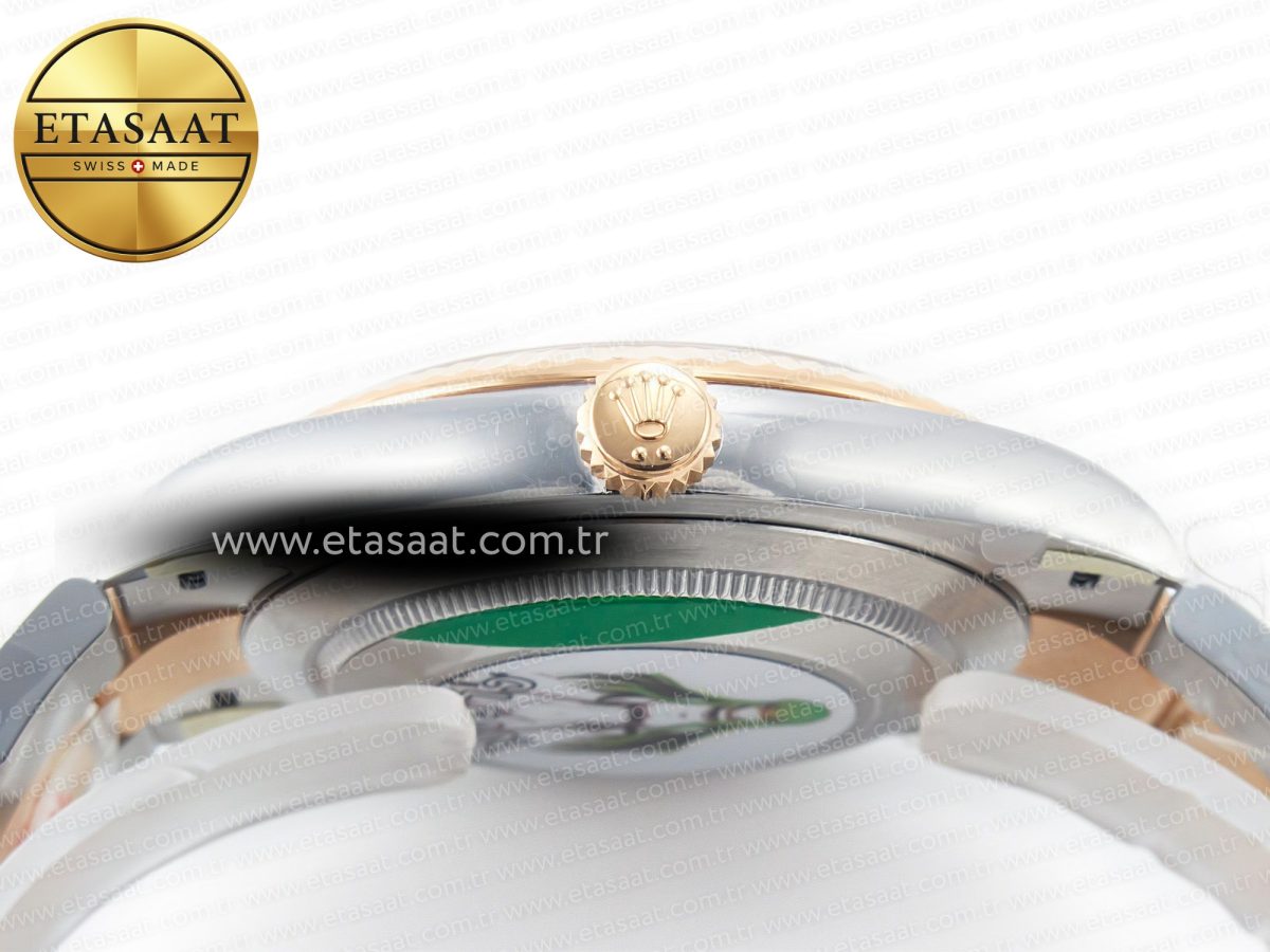 Rolex DateJust 41 126331 Clean 904L SS/RG 1:1 Best Edition Rose Gold Diamond Dial on Oyster Bracelet VR3235 - Görsel 15