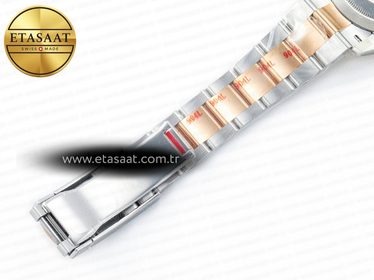 Rolex DateJust 41 126331 Clean 904L SS/RG 1:1 Best Edition Rose Gold Diamond Dial on Oyster Bracelet VR3235 - Görsel 28