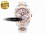 Rolex DateJust 41 126331 Clean 904L SS/RG 1:1 Best Edition Rose Gold Diamond Dial on Oyster Bracelet VR3235 - Görsel 3