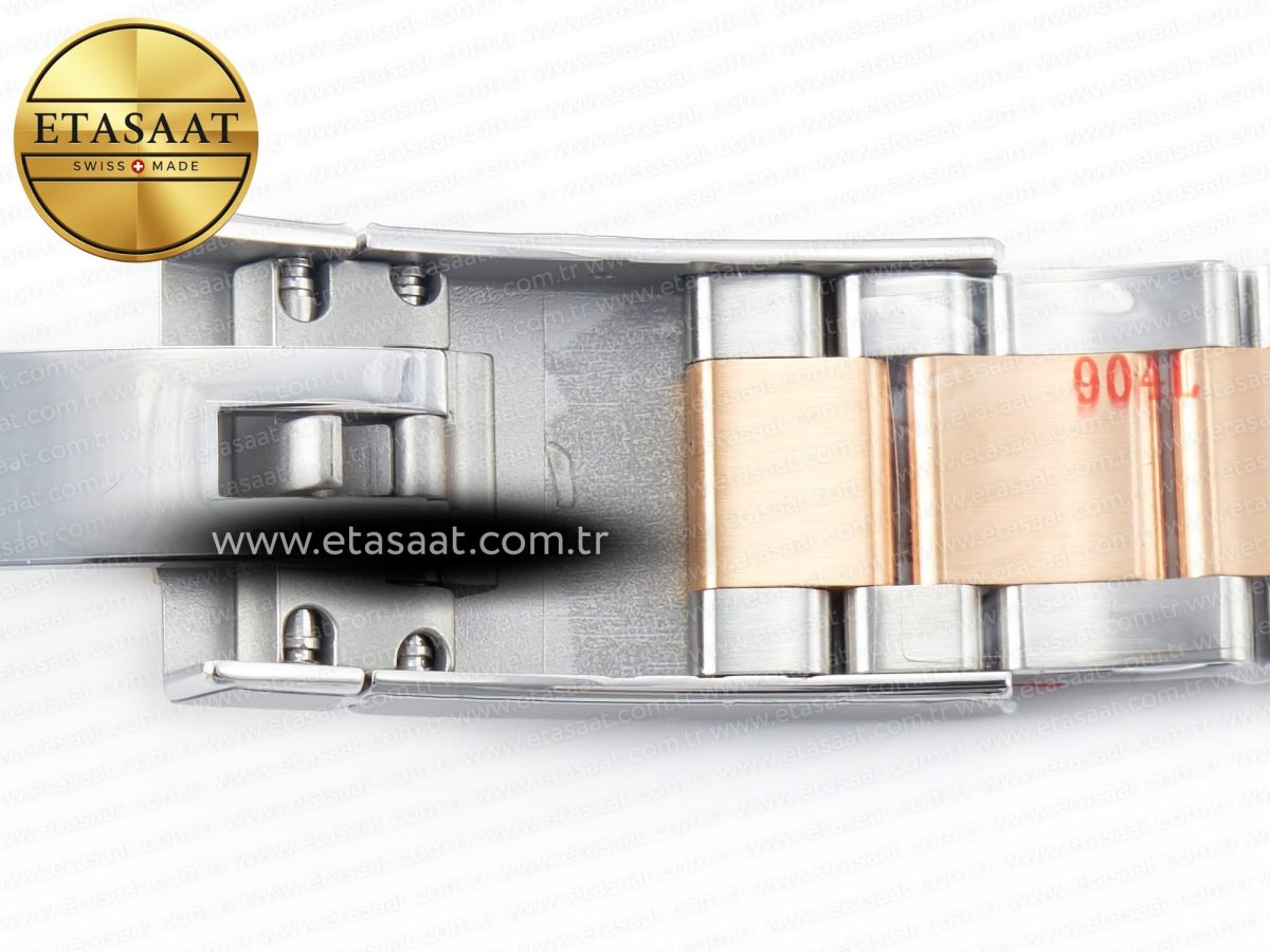 Rolex DateJust 41 126331 Clean 904L SS/RG 1:1 Best Edition Rose Gold Diamond Dial on Oyster Bracelet VR3235 - Görsel 33