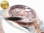 Rolex DateJust 41 126331 Clean 904L SS/RG 1:1 Best Edition Rose Gold Diamond Dial on Oyster Bracelet VR3235 - Görsel 7