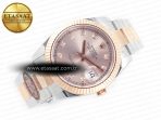 Rolex DateJust 41 126331 Clean 904L SS/RG 1:1 Best Edition Rose Gold Diamond Dial on Oyster Bracelet VR3235 - Görsel 8