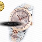 Rolex DateJust 41 126331 Clean 904L SS/RG 1:1 Best Edition Rose Gold Diamond Dial on SS/RG Jubilee Bracelet VR3235