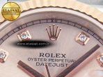 Rolex DateJust 41 126331 Clean 904L SS/RG 1:1 Best Edition Rose Gold Diamond Dial on SS/RG Jubilee Bracelet VR3235 - Görsel 10