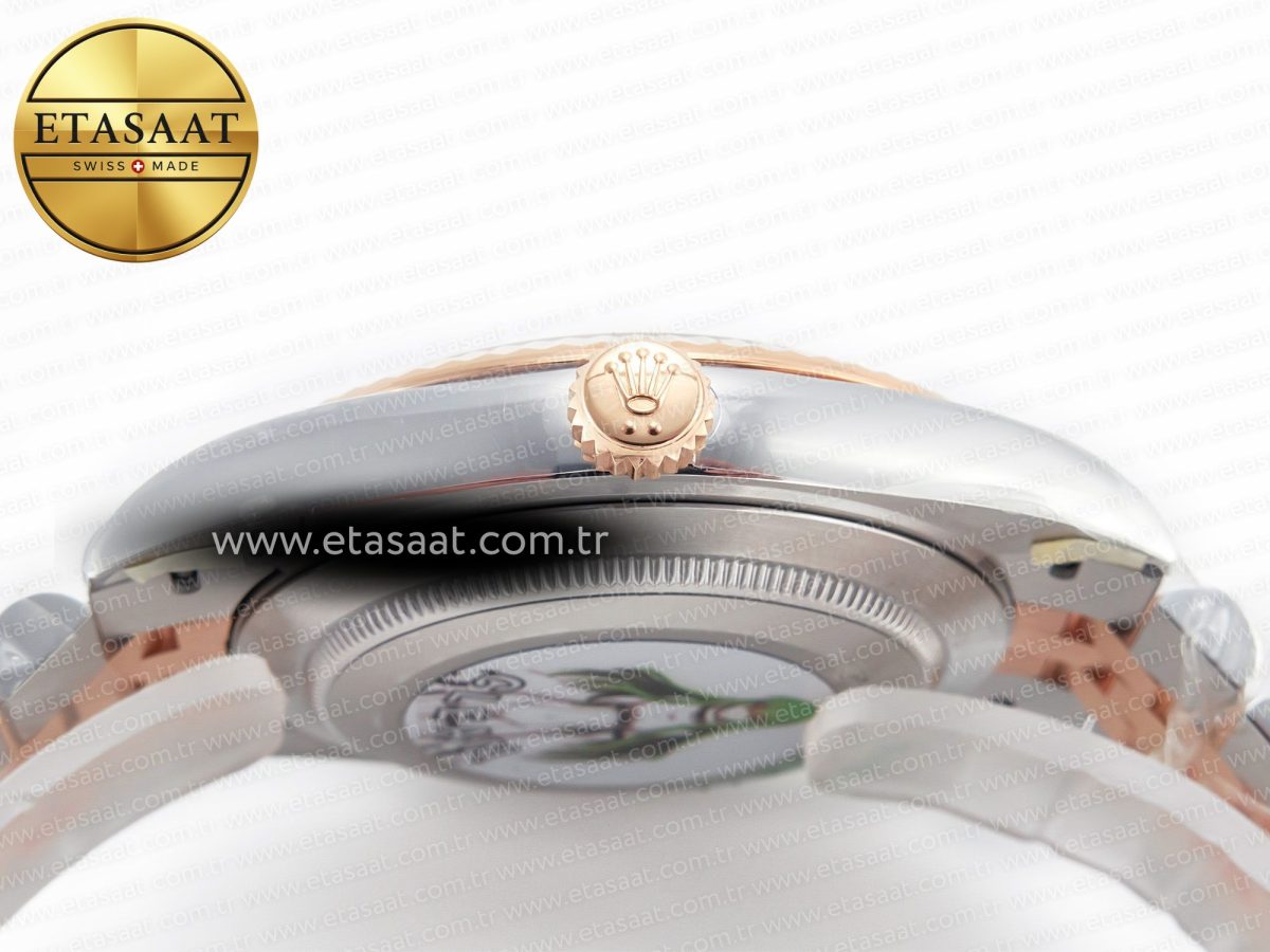 Rolex DateJust 41 126331 Clean 904L SS/RG 1:1 Best Edition Rose Gold Diamond Dial on SS/RG Jubilee Bracelet VR3235 - Görsel 15