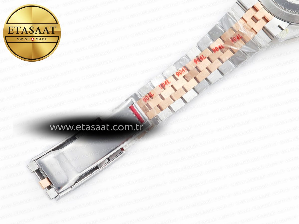 Rolex DateJust 41 126331 Clean 904L SS/RG 1:1 Best Edition Rose Gold Diamond Dial on SS/RG Jubilee Bracelet VR3235 - Görsel 27