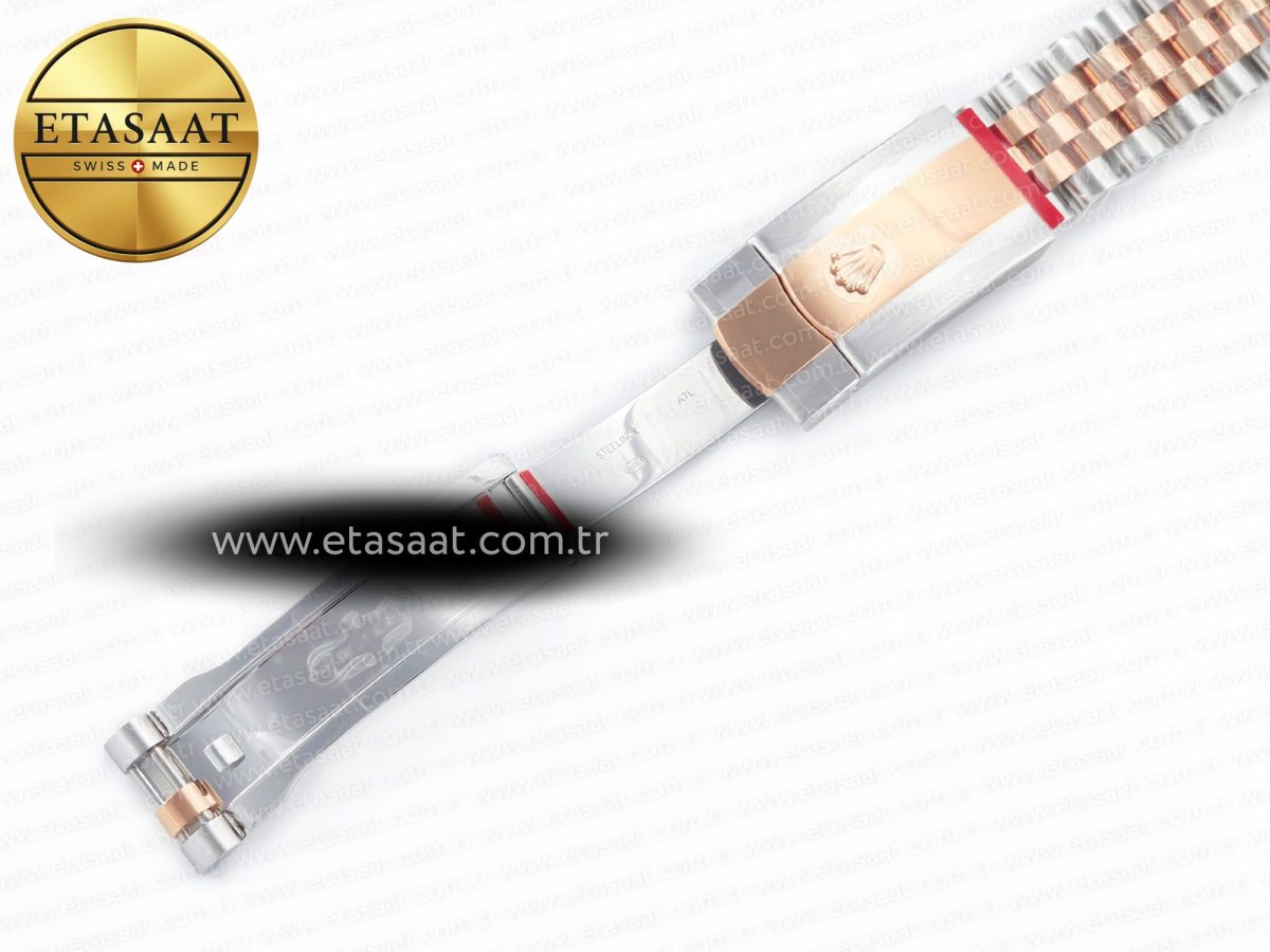 Rolex DateJust 41 126331 Clean 904L SS/RG 1:1 Best Edition Rose Gold Diamond Dial on SS/RG Jubilee Bracelet VR3235 - Görsel 28