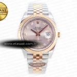 Rolex Datejust 41 126331 Clean Rg Pembe Altın VR3235 904L Eta Saat - Görsel 3 - 1:1 Süper Klon Saat