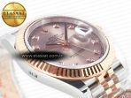 Rolex DateJust 41 126331 Clean 904L SS/RG 1:1 Best Edition Rose Gold Diamond Dial on SS/RG Jubilee Bracelet VR3235 - Görsel 7
