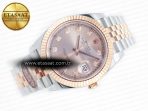 Rolex DateJust 41 126331 Clean 904L SS/RG 1:1 Best Edition Rose Gold Diamond Dial on SS/RG Jubilee Bracelet VR3235 - Görsel 8