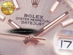 Rolex DateJust 41 126331 Clean Best Edition RG Dial Stick Markers on Oyster VR3235 - Görsel 10