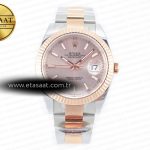 Rolex Datejust 41 126331 Clean Pembe Altın Kadran VR3235 Eta Saat - Görsel 3 - 1:1 Süper Klon Saat