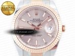 Rolex DateJust 41 126331 Clean Best Edition RG Dial Stick Markers on Oyster VR3235 - Görsel 4