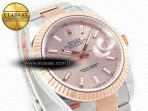 Rolex DateJust 41 126331 Clean Best Edition RG Dial Stick Markers on Oyster VR3235 - Görsel 7