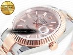 Rolex DateJust 41 126331 Clean Best Edition RG Dial Stick Markers on Oyster VR3235 - Görsel 9