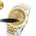 Rolex DateJust 41 126333 Clean 1:1 Best Edition 904L Steel YG Textured Dial on SS/YG Jubilee Bracelet VR3235