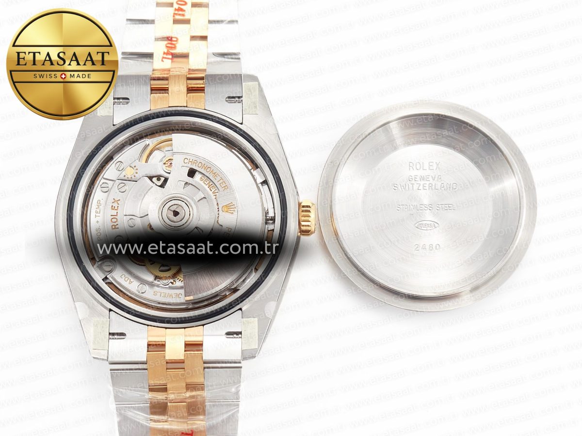 Rolex DateJust 41 126333 Clean 1:1 Best Edition 904L Steel YG Textured Dial on SS/YG Jubilee Bracelet VR3235 - Görsel 18
