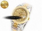 Rolex DateJust 41 126333 Clean 1:1 Best Edition 904L Steel YG Textured Dial on SS/YG Jubilee Bracelet VR3235 - Görsel 2