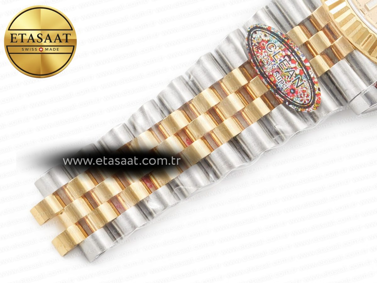 Rolex DateJust 41 126333 Clean 1:1 Best Edition 904L Steel YG Textured Dial on SS/YG Jubilee Bracelet VR3235 - Görsel 25