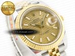 Rolex DateJust 41 126333 Clean 1:1 Best Edition 904L Steel YG Textured Dial on SS/YG Jubilee Bracelet VR3235 - Görsel 5