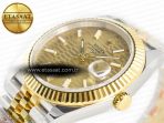 Rolex DateJust 41 126333 Clean 1:1 Best Edition 904L Steel YG Textured Dial on SS/YG Jubilee Bracelet VR3235 - Görsel 6