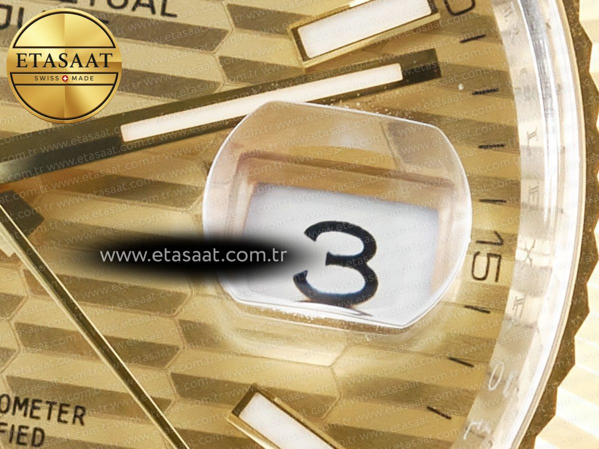 Rolex DateJust 41 126333 Clean 1:1 Best Edition 904L Steel YG Textured Dial on SS/YG Oyster Bracelet VR3235 - Görsel 11