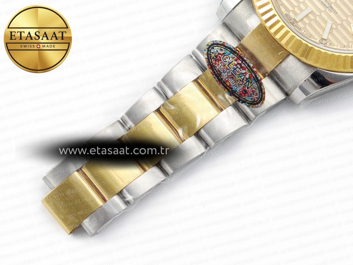 Rolex DateJust 41 126333 Clean 1:1 Best Edition 904L Steel YG Textured Dial on SS/YG Oyster Bracelet VR3235 - Görsel 26