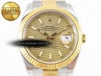 Rolex DateJust 41 126333 Clean 1:1 Best Edition 904L Steel YG Textured Dial on SS/YG Oyster Bracelet VR3235 - Görsel 4