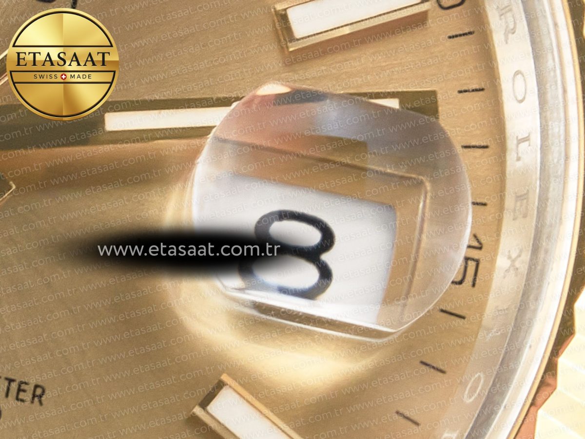 Rolex DateJust 41 126333 Clean Best Edition YG Dial Stick Markers on Oyster Bracelet VR3235 - Görsel 12