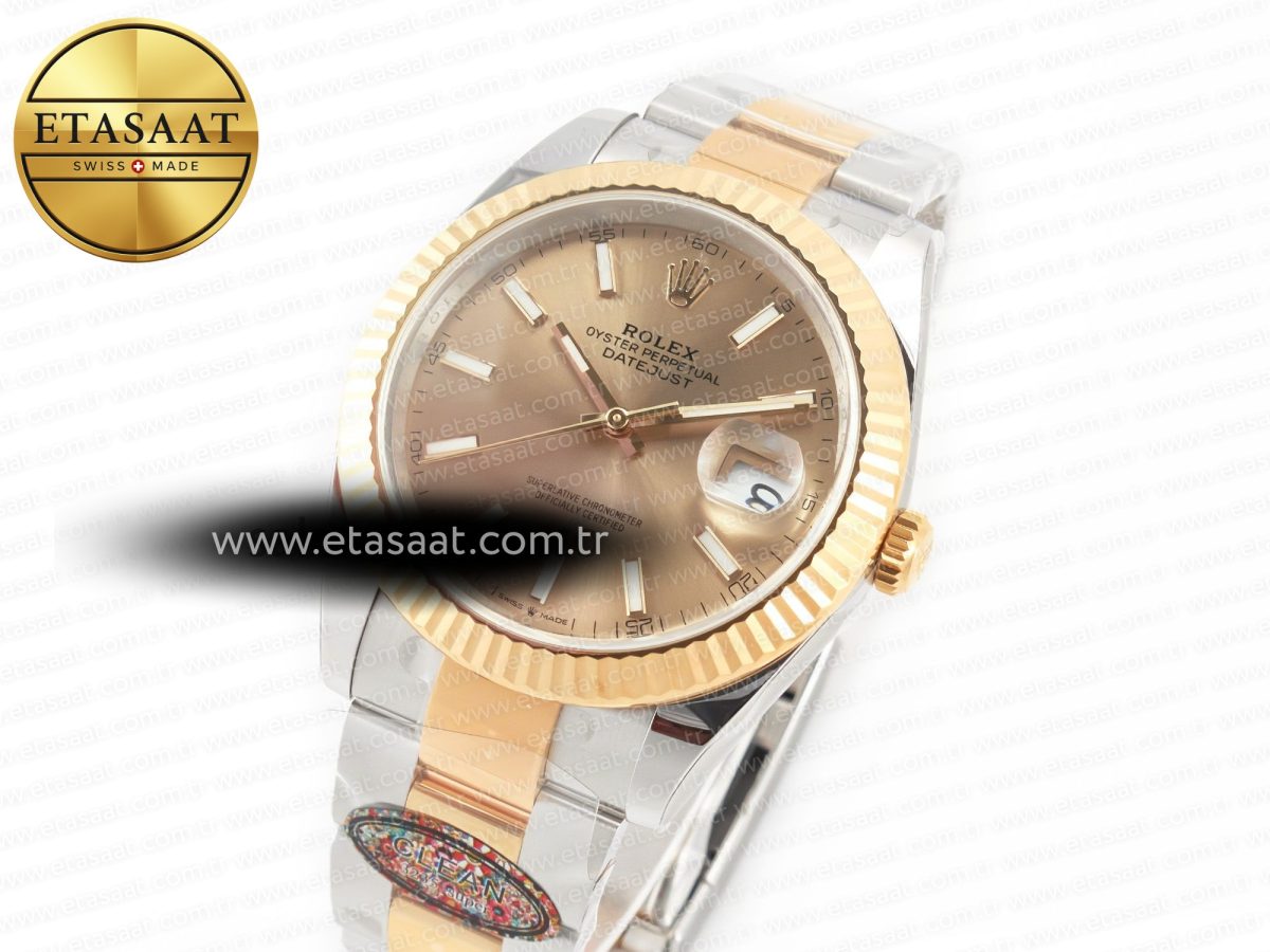 Rolex DateJust 41 126333 Clean Best Edition YG Dial Stick Markers on Oyster Bracelet VR3235 - Görsel 2