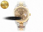 Rolex DateJust 41 126333 Clean Best Edition YG Gold Dial Stick Markers on Jubilee Bracelet VR3235 - Görsel 3