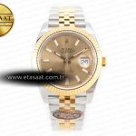 Rolex Datejust 41 126333 Clean YG Altın Kadran Çizgi VR3235 Eta Saat - Görsel 3 - 1:1 Süper Klon Saat