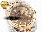 Rolex DateJust 41 126333 Clean Best Edition YG Gold Dial Stick Markers on Jubilee Bracelet VR3235 - Görsel 5