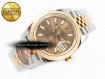Rolex DateJust 41 126333 Clean Best Edition YG Gold Dial Stick Markers on Jubilee Bracelet VR3235 - Görsel 8