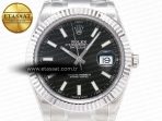Rolex DateJust 41 126334 904L SS VSF 1:1 Best Edition Black Dial on Oyster Bracelet VS3235 - Görsel 4