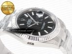 Rolex DateJust 41 126334 904L SS VSF 1:1 Best Edition Black Dial on Oyster Bracelet VS3235 - Görsel 7