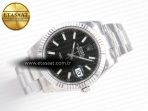 Rolex DateJust 41 126334 904L SS VSF 1:1 Best Edition Black Dial on Oyster Bracelet VS3235 - Görsel 8