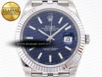 Rolex DateJust 41 126334 904L SS VSF 1:1 Best Edition Blue Dial on Jubilee Bracelet VS3235v - Görsel 4