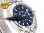 Rolex DateJust 41 126334 904L SS VSF 1:1 Best Edition Blue Dial on Jubilee Bracelet VS3235v - Görsel 5