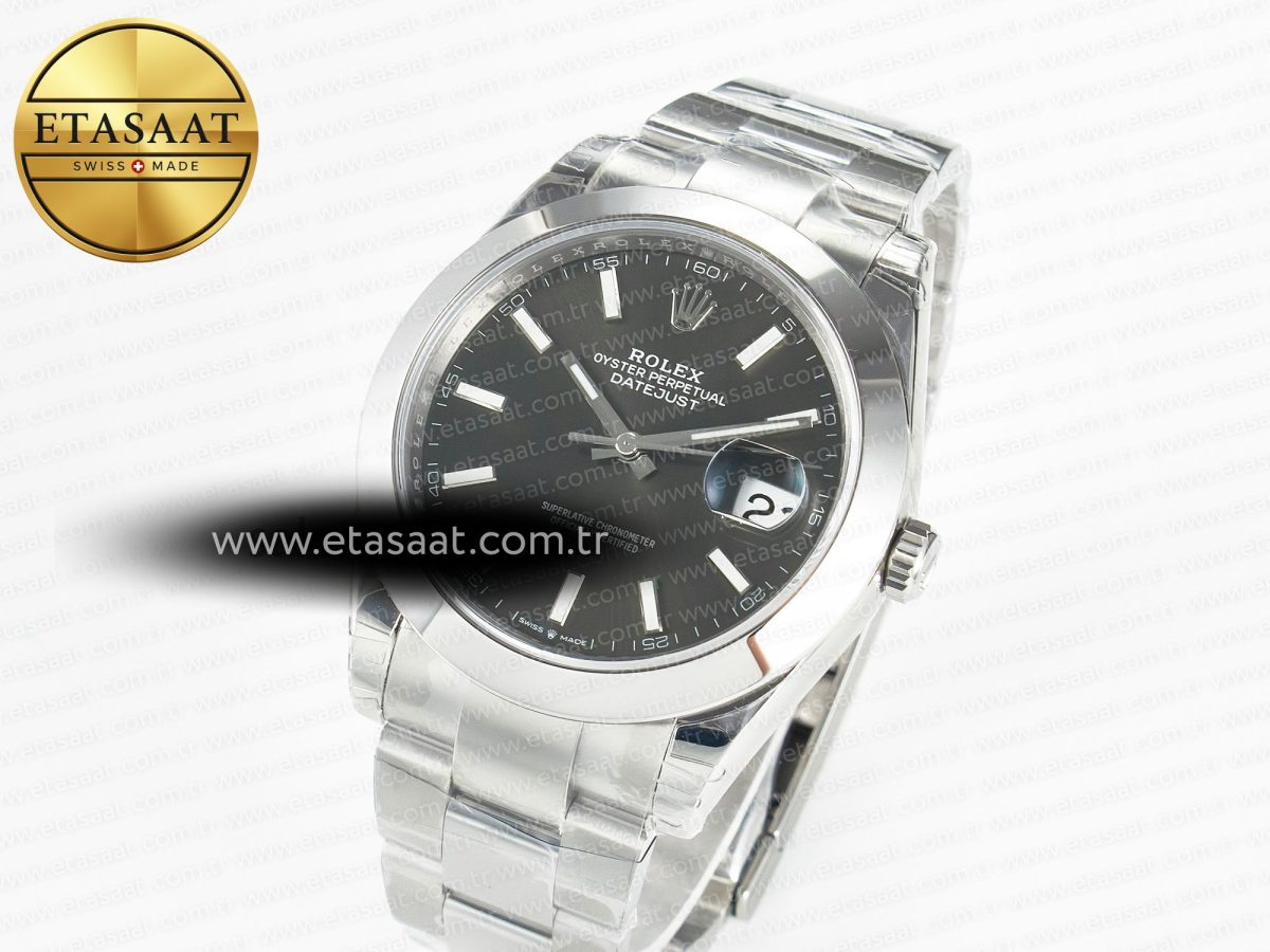 Rolex DateJust 41 126334 904L SS VSF 1:1 Best Edition Gray Dial on Oyster Bracelet VS3235 - Görsel 1