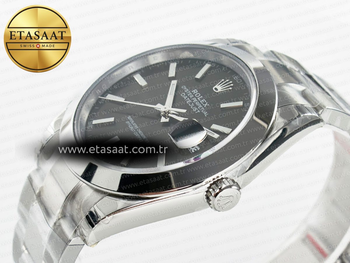 Rolex DateJust 41 126334 904L SS VSF 1:1 Best Edition Gray Dial on Oyster Bracelet VS3235 - Görsel 6
