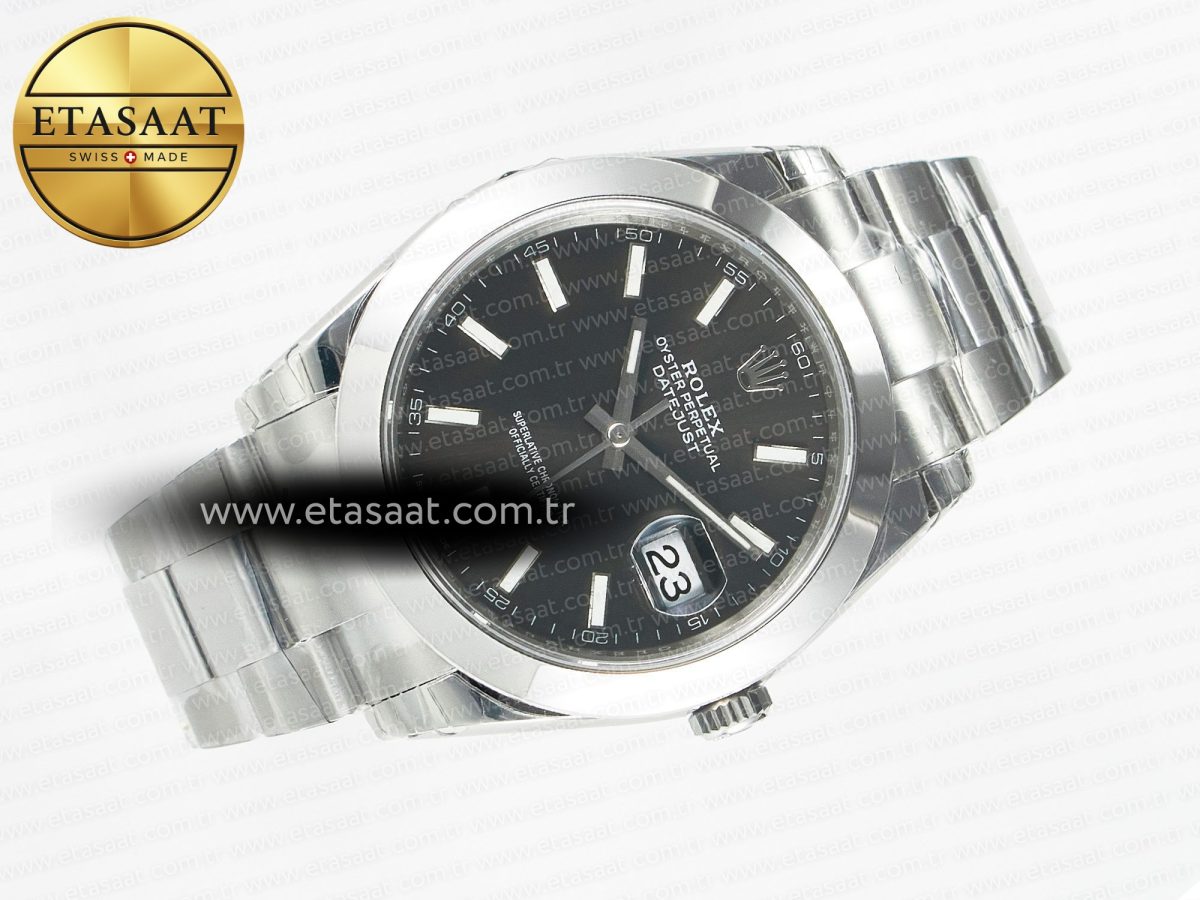 Rolex DateJust 41 126334 904L SS VSF 1:1 Best Edition Gray Dial on Oyster Bracelet VS3235 - Görsel 8