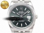 Rolex DateJust 41 126334 Clean 1:1 Best Edition 904 L Steel Mint Green Dial on Jubilee Bracelet VR 3235 - Görsel 4