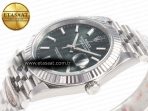 Rolex DateJust 41 126334 Clean 1:1 Best Edition 904 L Steel Mint Green Dial on Jubilee Bracelet VR 3235 - Görsel 6