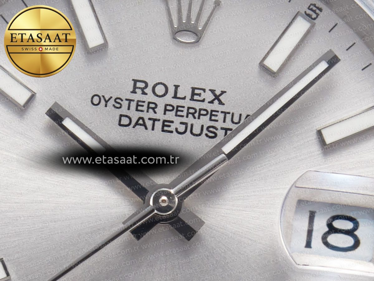 Rolex DateJust 41 126334 Fluted Bezel ARF 1:1 Best Edition 904L Steel Silver Stick Dial on Jubilee Bracelet VR3235 - Görsel 11