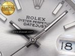 Rolex DateJust 41 126334 Fluted Bezel ARF 1:1 Best Edition 904L Steel Silver Stick Dial on Jubilee Bracelet VR3235 - Görsel 11